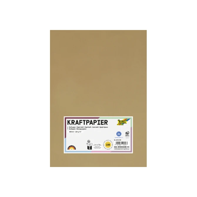Kraftpapier Folia A4 120gr 100 vel