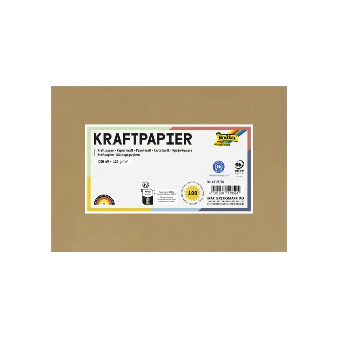 Kraftpapier Folia A5 120gr 100 vel