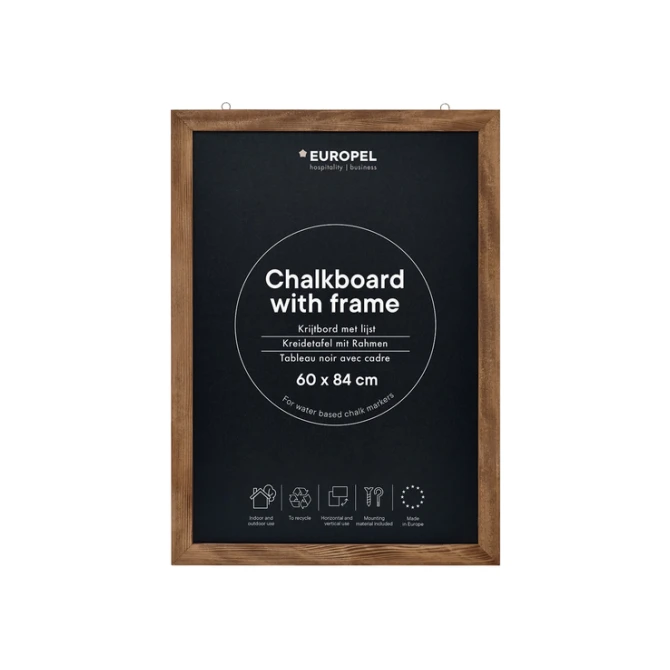 Krijtbord Europel met lijst 60x84cm natural