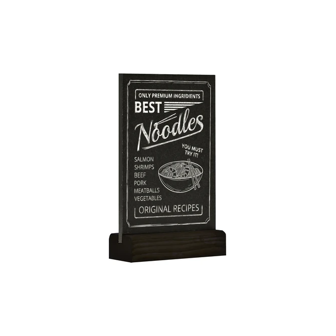 Krijtbord Europel tafelmodel A6 staand zwart