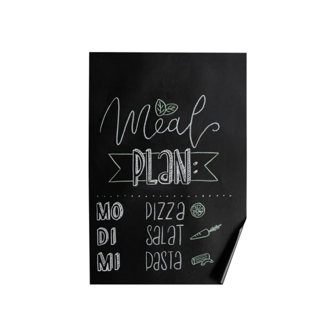 Krijtbord folie Folia 45x200cm inclusief 10 krijtjes zelfklevend verwijderbaar