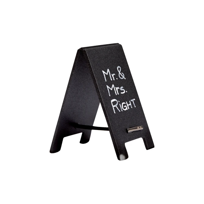 Krijtbord securit mini tafel set 5 stuks zwart