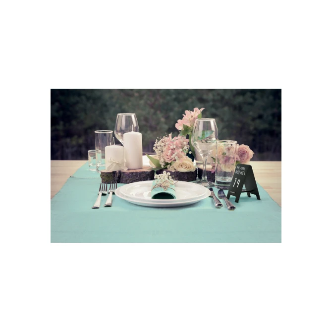 Krijtbord securit mini tafel set 5 stuks zwart