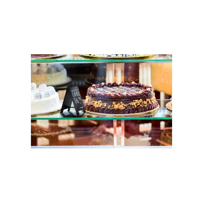Krijtbord securit mini tafel set 5 stuks zwart