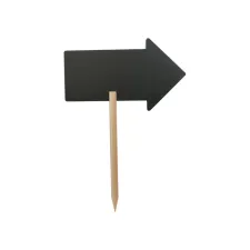Krijtbord Securit pijl 440x270mm met houten pin Krijtbord Securit pijl 440x270mm met houten pin