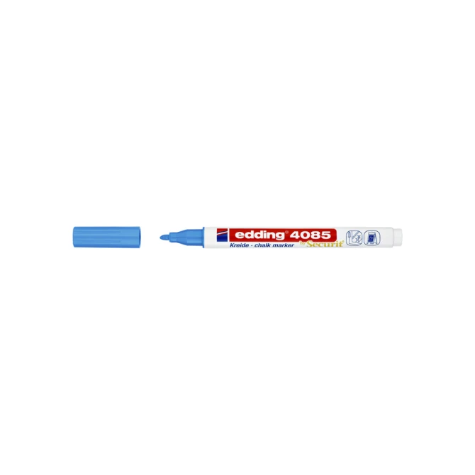 Krijtstift edding 4085 by Securit rond 1-2mm lichtblauw