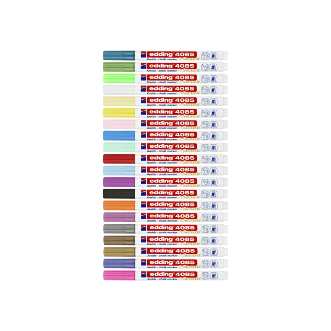 Krijtstift edding 4085 by Securit rond 1-2mm metallic groen