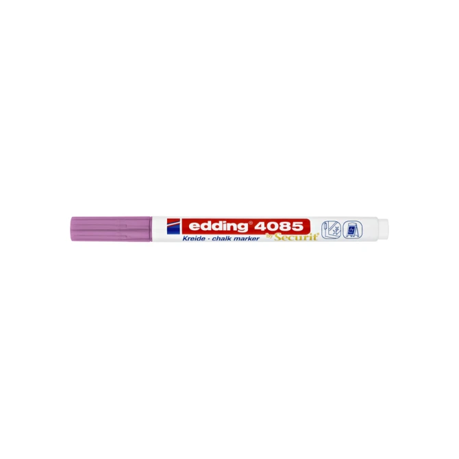Krijtstift edding 4085 by Securit rond 1-2mm metallic roze