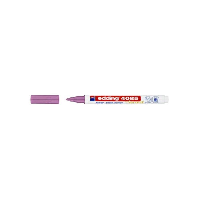 Krijtstift edding 4085 by Securit rond 1-2mm metallic roze