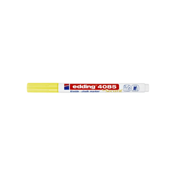 Krijtstift edding 4085 by Securit rond 1-2mm neon geel