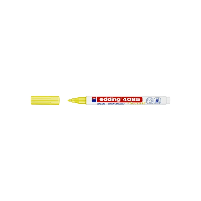 Krijtstift edding 4085 by Securit rond 1-2mm neon geel
