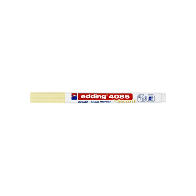 Krijtstift edding 4085 by Securit rond 1-2mm pastel geel