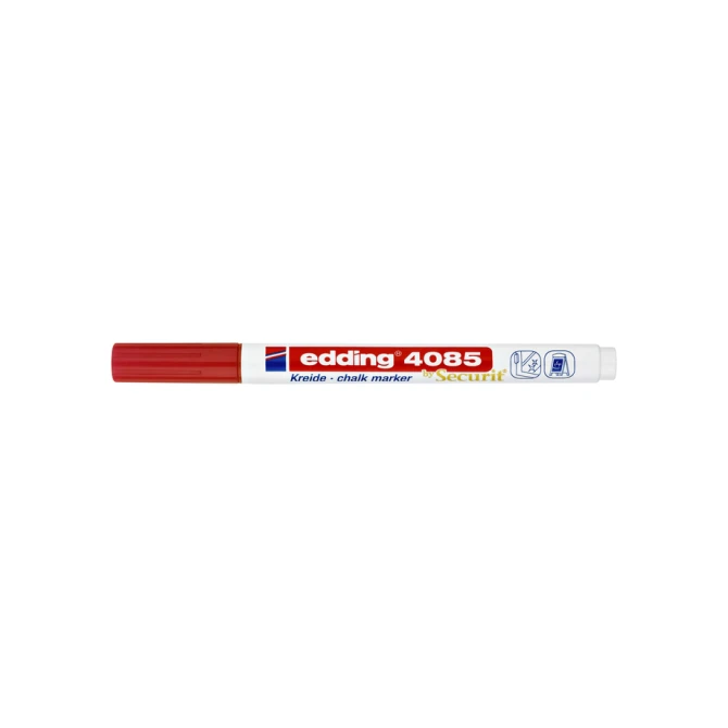 Krijtstift edding 4085 by Securit rond 1-2mm rood