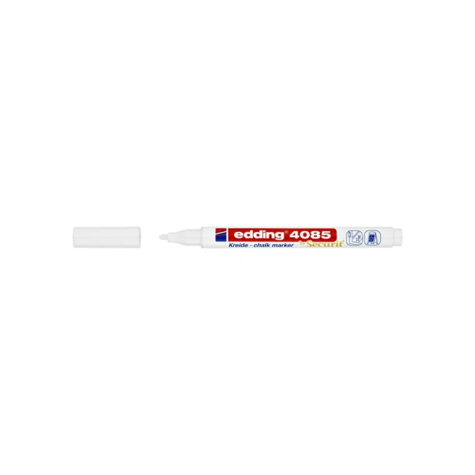 Krijtstift edding 4085 by Securit rond 1-2mm wit