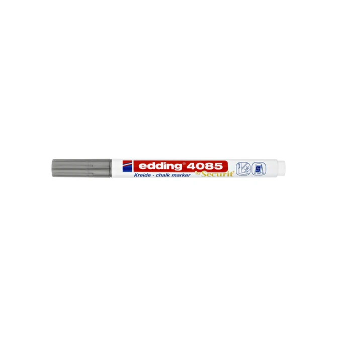 Krijtstift edding 4085 by Securit rond 1-2mm zilver