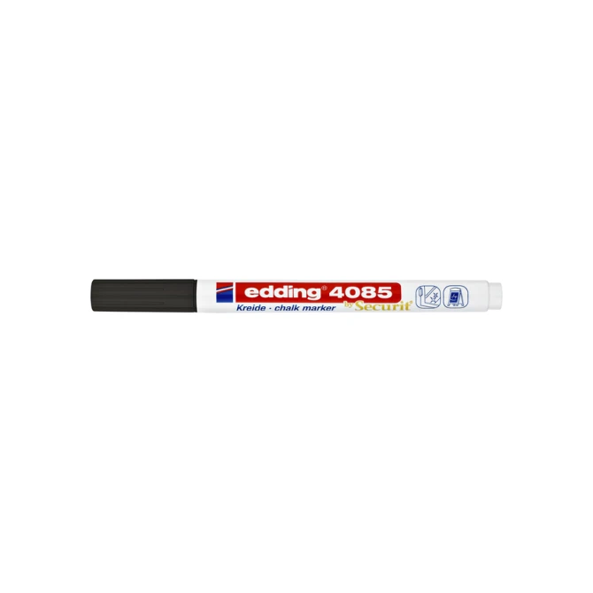 Krijtstift edding 4085 by Securit rond 1-2mm zwart