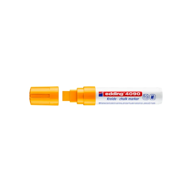 Krijtstift edding 4090 window blok 4-15mm neon oranje