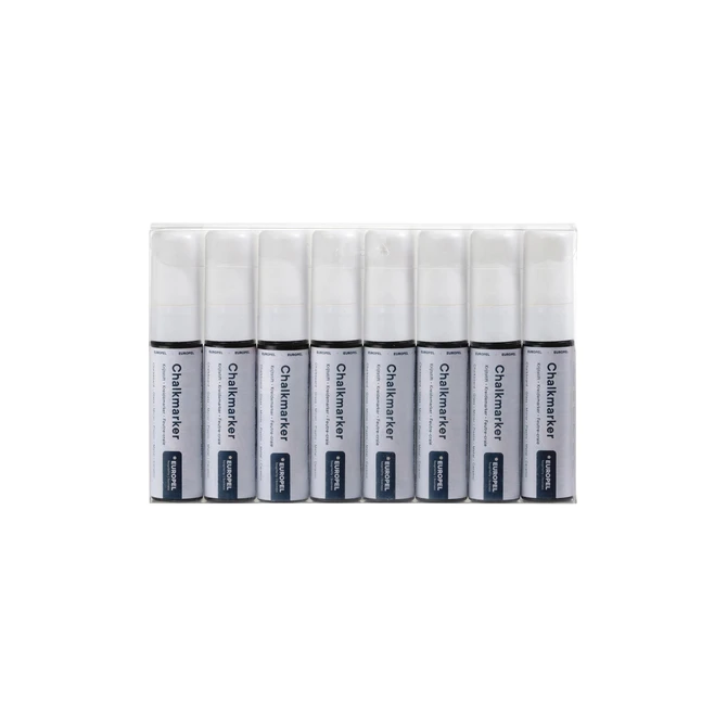 Krijtstift Europel 15mm wit etui 8 stuks