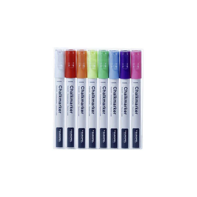 Krijtstift Europel 3mm assorti etui 8 stuks