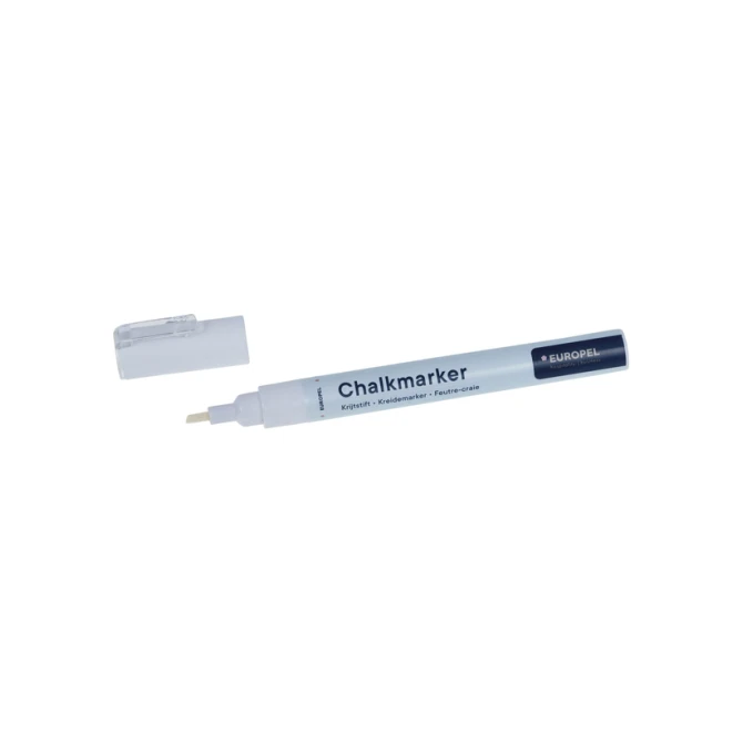 Krijtstift Europel 3mm wit etui 8 stuks