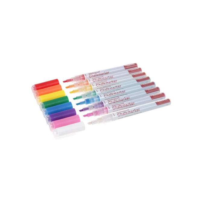 Krijtstift Europel watervast 1-3mm assorti etui 8 stuks