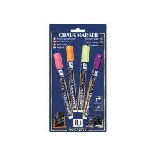 Krijtstift Securit SMA-100 rond 1-2mm geel/oranje/roze/paars blister à 4 stuks Krijtstift Securit SMA-100 rond 1-2mm geel/oranje/roze/paars blister à 4 stuks