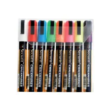 Krijtstift Securit SMA-510 schuin 2-6mm assorti blister à 8 stuks