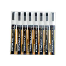 Krijtstift Securit SMA-510 schuin wit 2-6mm blister à 8 stuks