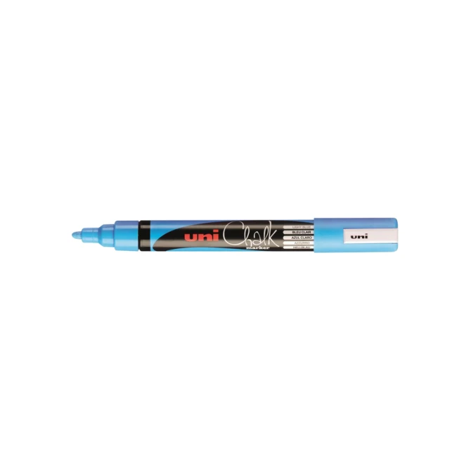 Krijtstift Uni-ball chalk rond 1.8-2.5mm lichtblauw
