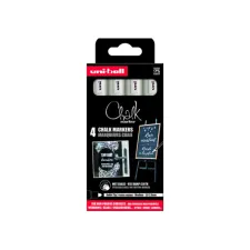 Krijtstift Uni-ball chalk rond 1.8-2.5mm wit 4 stuks