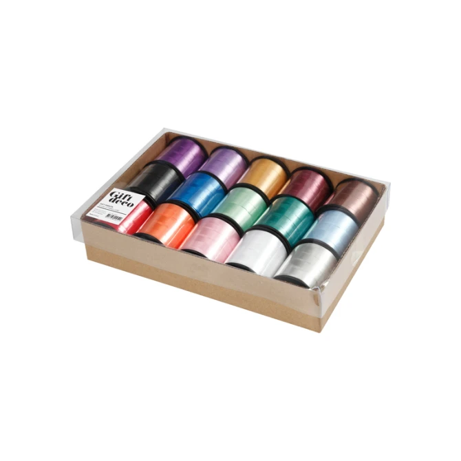 Krullint Creativ Company 50 meter x 10 mm box à 15 kleuren