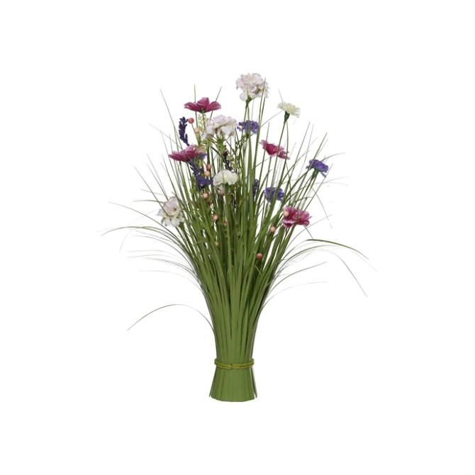 Kunstgras Everlands met bloemen assorti 70cm polyester