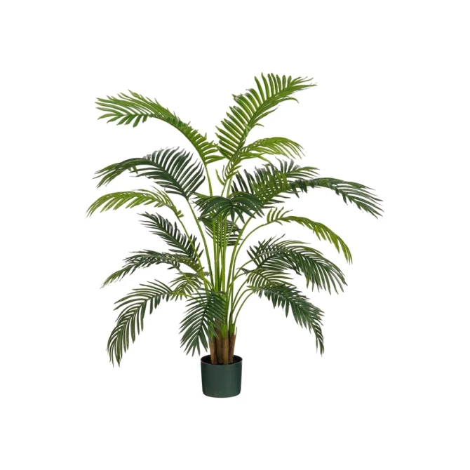 Kunstplant Mica Areca palm in pot groen waterproof