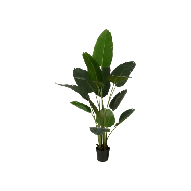 Kunstplant Mica Bananen boom in plastic pot 180x30cm