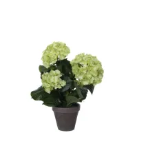 Kunstplant Mica Hortensia in pot groen Ø35 40cm