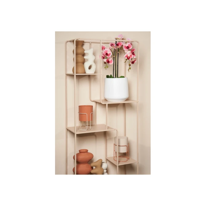 Kunstplant Mica Phalaenopsis orchideeën roze in plastic pot 79x51cm