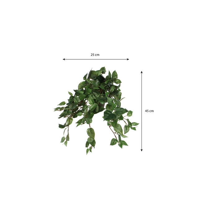 Kunstplant Mica Scindapsus hangend groen Ø25 45cm