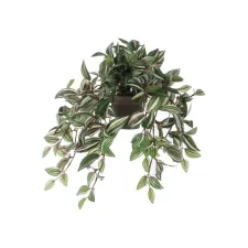 Kunstplant Mica Tradescantia hangend groen Ø25 45cm