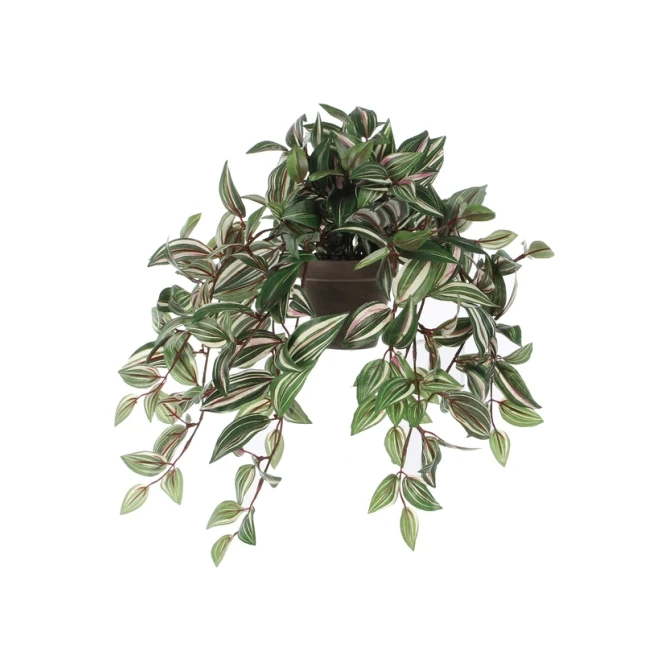 Kunstplant Mica Tradescantia hangend groen Ø25 45cm