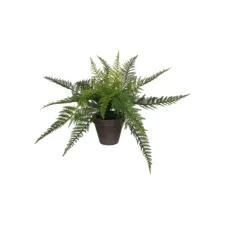 Kunstplant Mica varen groen in pot Stan grijs Ø50 38cm