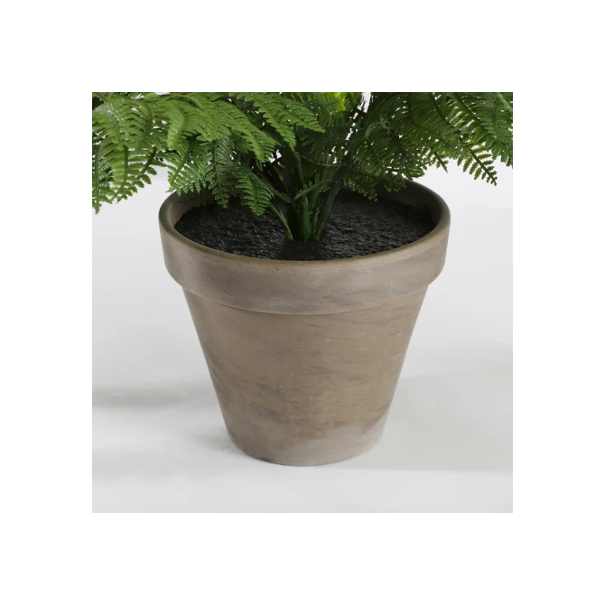 Kunstplant Mica varen groen in pot Stan grijs Ø50 38cm