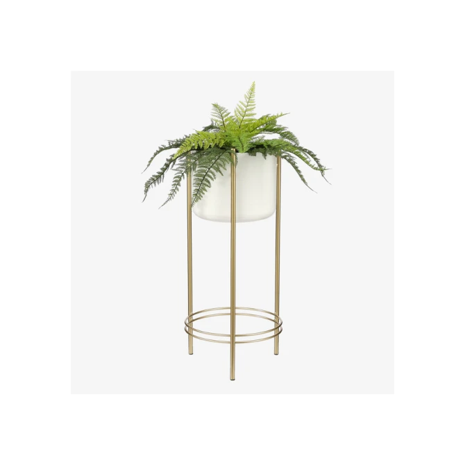 Kunstplant Mica varen groen in pot Stan grijs Ø50 38cm