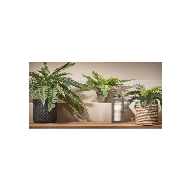 Kunstplant Mica varen groen in pot Stan grijs Ø50 38cm