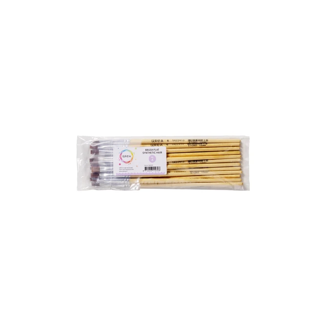 Kwast Qrea synthetisch haar nr 6 breedte 6,4mm