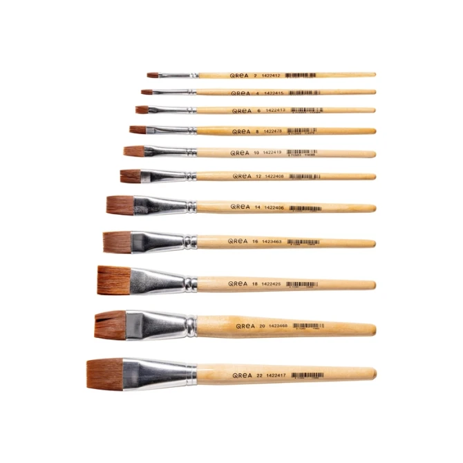 Kwast Qrea synthetisch set à 11 breedtes