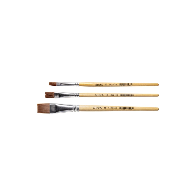 Kwast Qrea synthetisch set à 3 breedtes