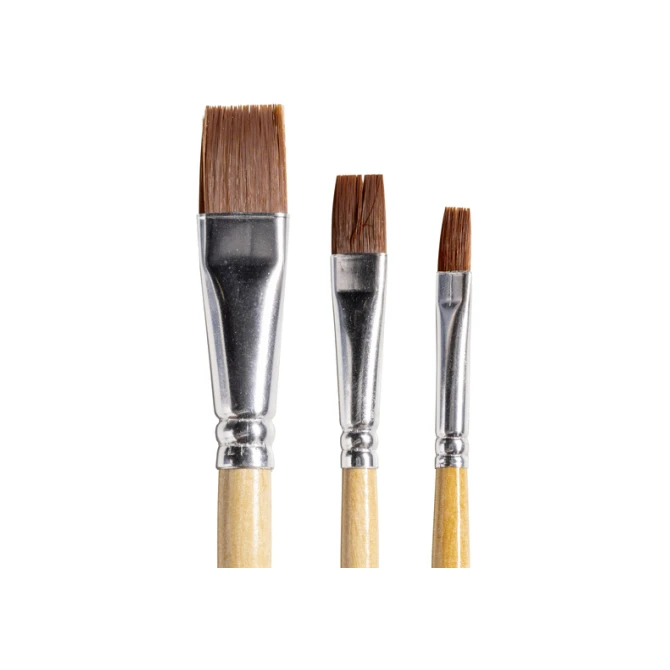 Kwast Qrea synthetisch set à 3 breedtes