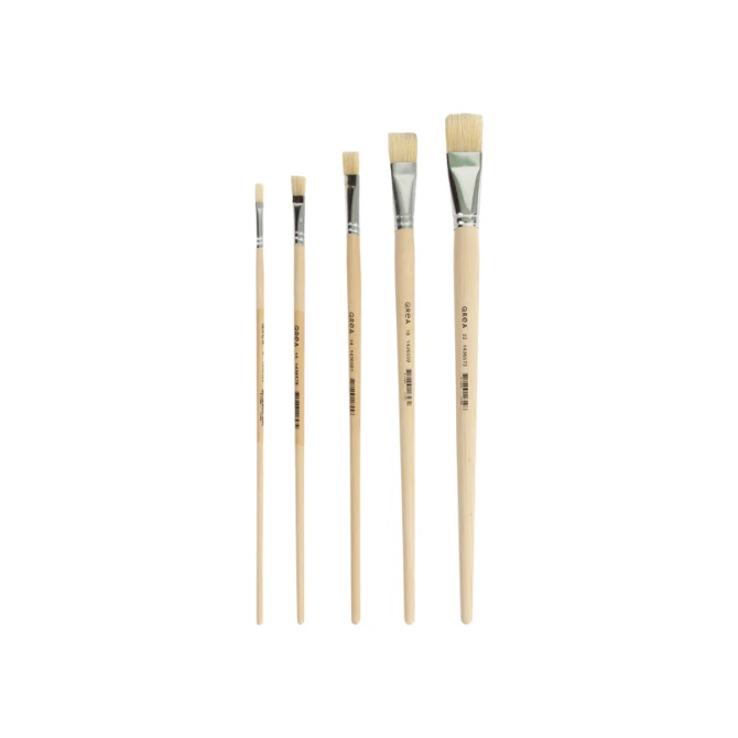 Kwast Qrea varkenshaar set à 5 breedtes
