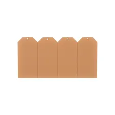 Label HF2 nr 0 200gr 25x50mm bruin 1000 stuks Label HF2 nr 0 200gr 25x50mm bruin 1000 stuks