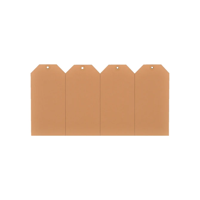 Label karton nr 1 200gr 35x70mm chamois 1000 stuks